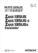 ZX135US,ZX135US-E,ZX135USK Parts Catalog