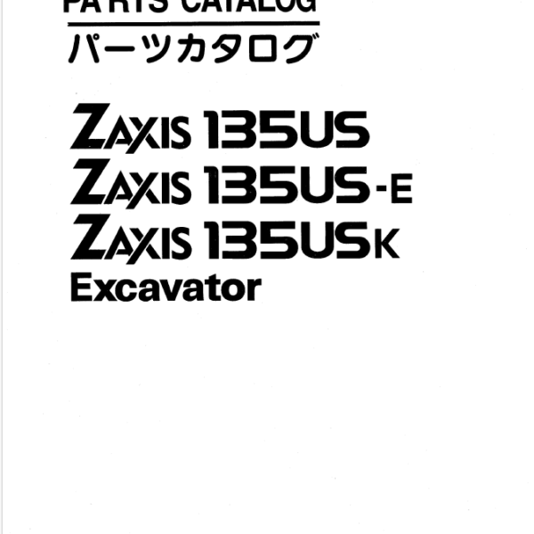 ZX135US,ZX135US-E,ZX135USK Parts Catalog