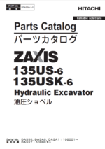 ZX135US-6,ZX135USK-6　Parts Catalog