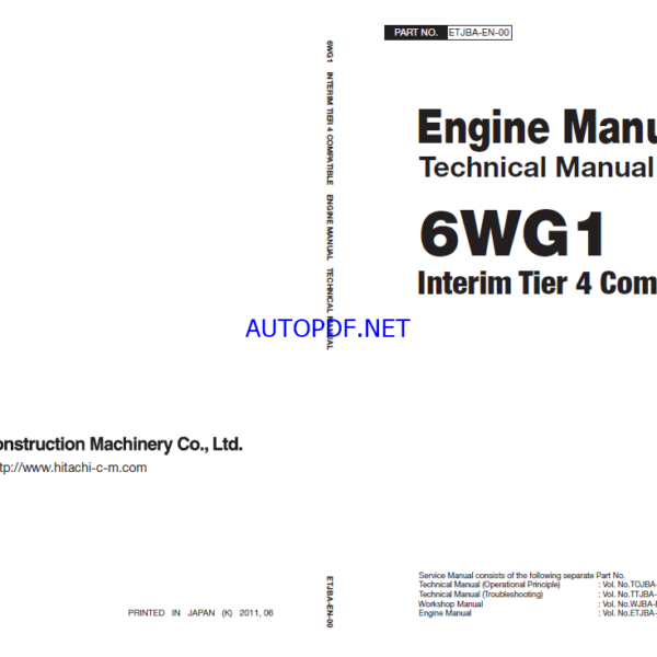6WG1 INTERIM TIER4 COMPATIBLE ENGINE MANUAL TECHNICAL MANUAL