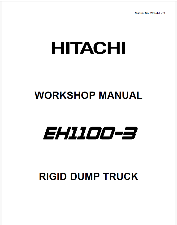 EH1100-3 Workshop Manual