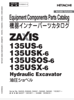 ZX135US-6 Series Equipment Components Parts Catalog