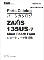 ZX135US-7 Short Reach Front Parts Catalog