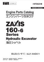 ZX160-6 Series ISUZU(4JJ1-XASA01) Engine Parts Catalog