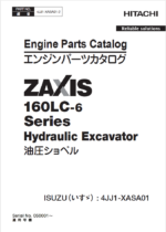 ZX160LC-6 Series ISUZU 4JJ1-XASA01 Engine Parts Catalog