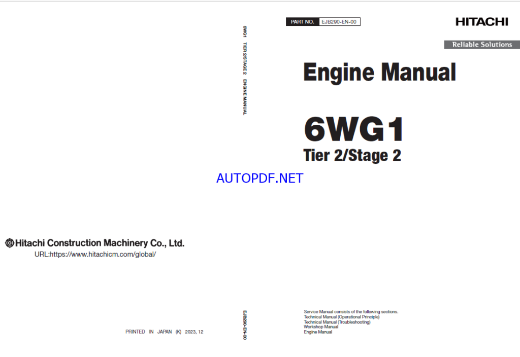 6WG1 Tier 2 Stage 2 Engine Manual