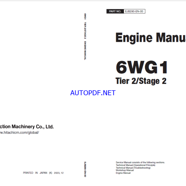 6WG1 Tier 2 Stage 2 Engine Manual