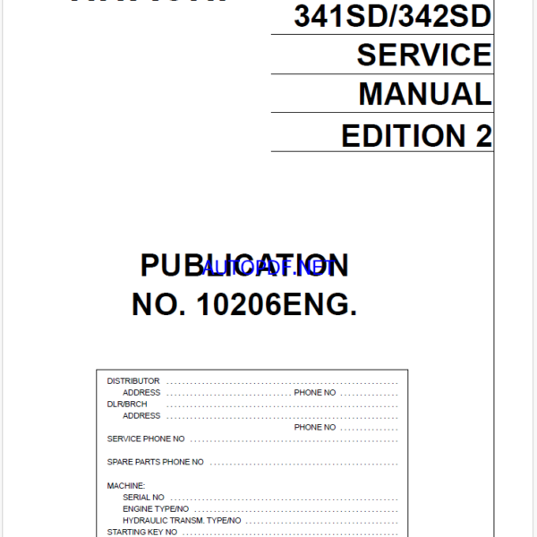 EH3500 Service Manual