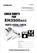 EH3500AC2 PARTS VISUAL CHECK SHEETS