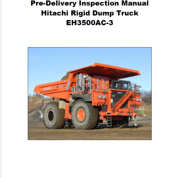 EH3500AC-3 Pre-Delivery Inspection Manual