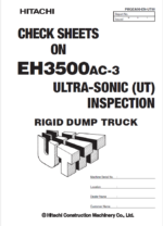EH3500AC-3 Ultra-sonic(UT) inspection check sheets