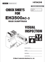 EH3500AC-3 VISUAL INSPECTION CHECK SHEET