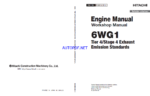 6WG1 Tier 4 Compatible Engine Manual (Workshop Manual)