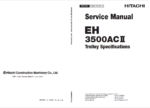 EH3500ACⅡ Trolley Specifications Service Manual