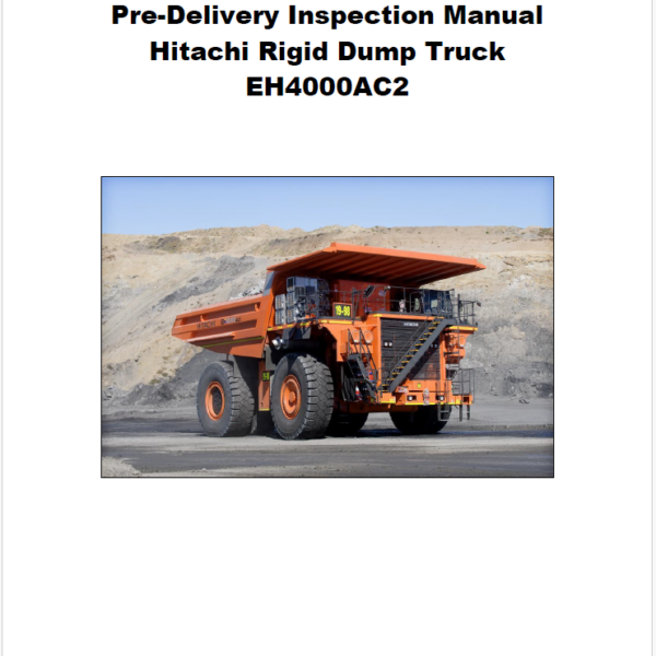 EH4000AC2 Pre-Delivery Inspection Manual