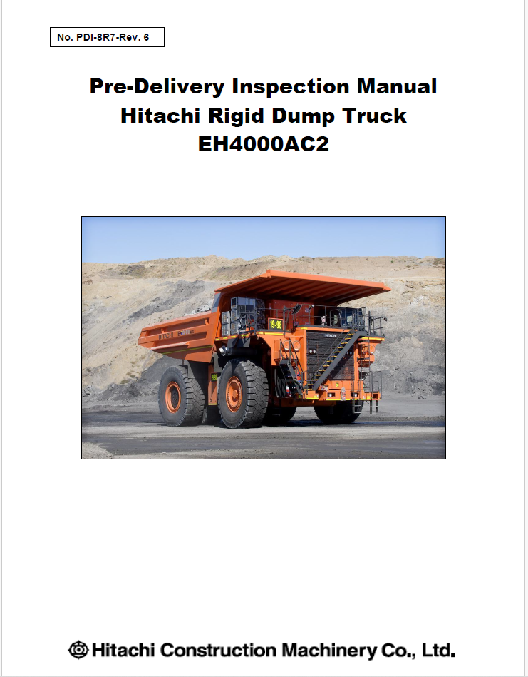EH4000AC2 Pre-Delivery Inspection Manual