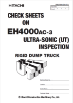 EH4000AC-3 Ultra-sonic(UT) inspection check sheets