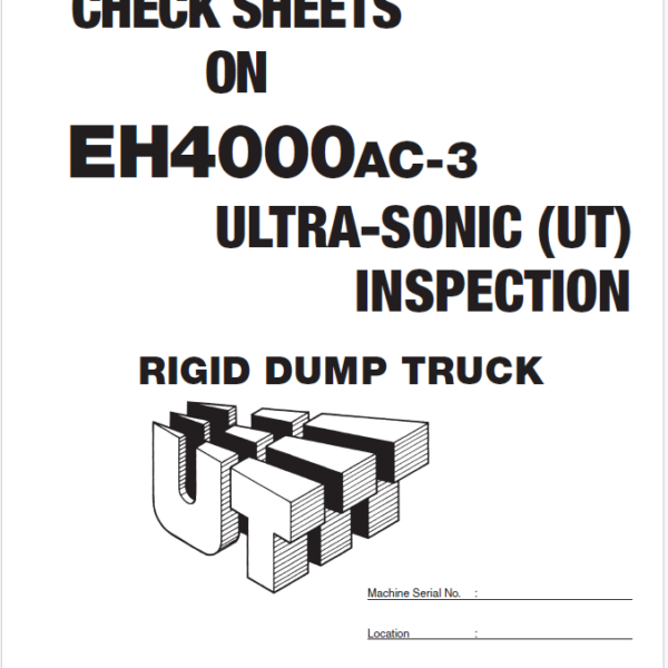EH4000AC-3 Ultra-sonic(UT) inspection check sheets