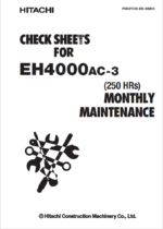 EH4000AC-3 MONTHLY MAINTENANCE CHECK SHEETS