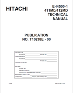 EH4500 Operational Principles (Technical Manual)EH4500 Operational Principles (Technical Manual)