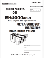EH4000AC-3M4 Ultra-sonic(UT) inspection check sheets