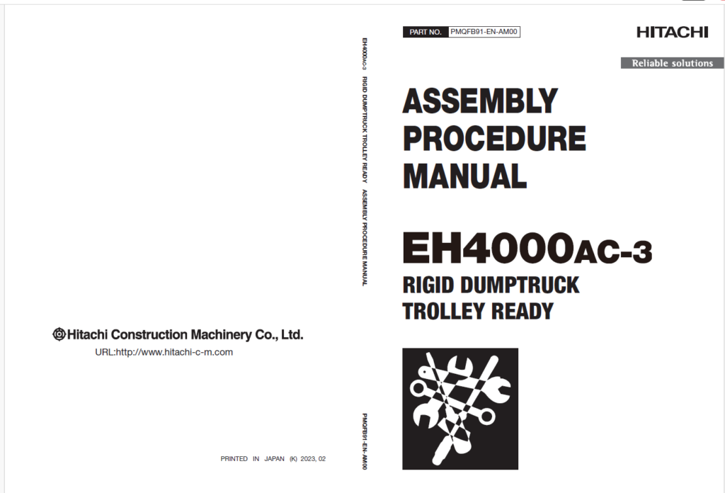 EH4000AC-3 TROLLEY READY ASSEMBLY PROCEDURE MANUAL