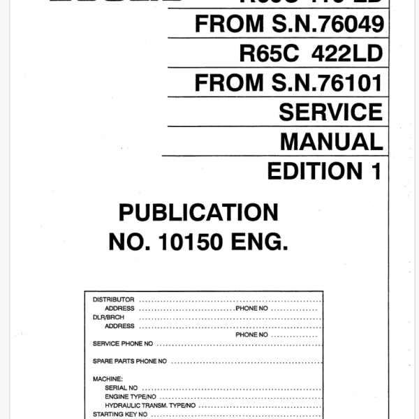 416LD_422LD SM No. 10150Eng Service Manual