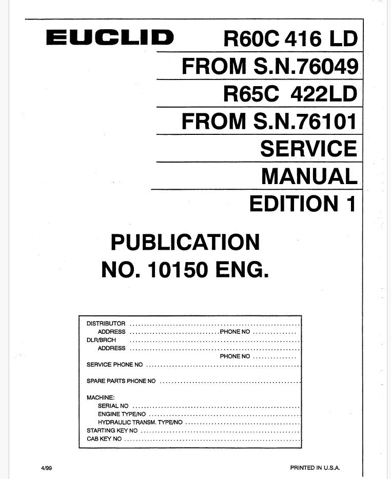 416LD_422LD SM No. 10150Eng Service Manual