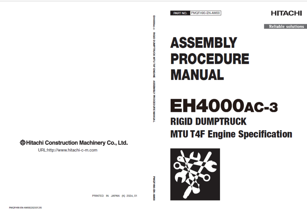 EH4000AC-3 (MTU Tier4 Final) ASSEMBLY PROCEDURE MANUAL