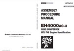EH4000AC-3 (MTU Tier4 Final) ASSEMBLY PROCEDURE MANUAL