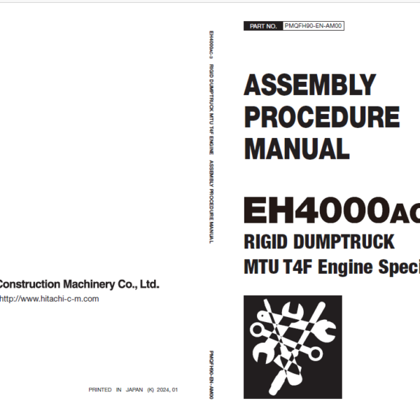 EH4000AC-3 (MTU Tier4 Final) ASSEMBLY PROCEDURE MANUAL
