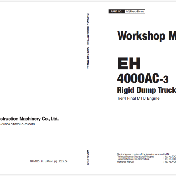 EH4000AC-3 (MTU Tier 4 Final) Workshop Manual