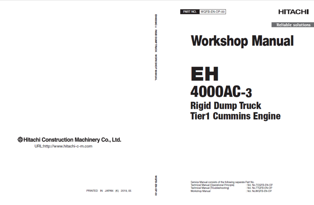 EH4000AC-3(Cummins Tier1) Workshop Manual