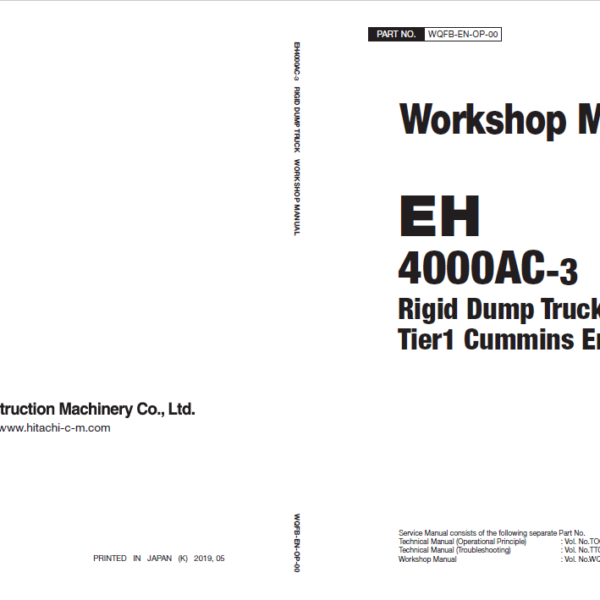EH4000AC-3(Cummins Tier1) Workshop Manual