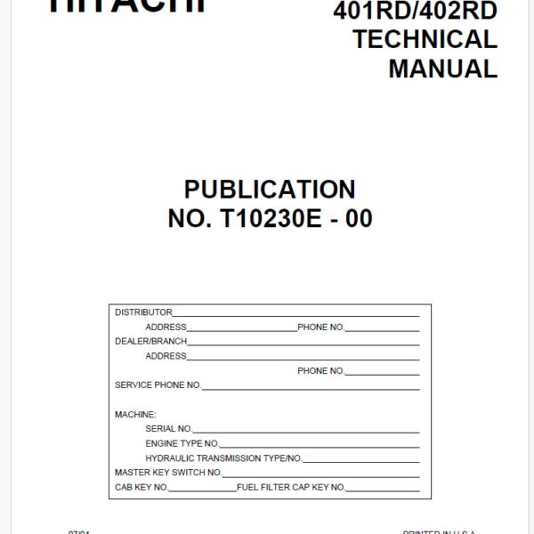 EH5000 Technical Manual