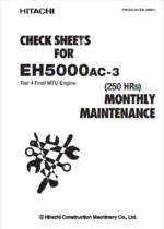 EH5000AC-3 (MTU T4F) MONTHLY MAINTENANCE CHECK SHEETS