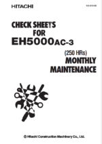 EH5000AC-3 MONTHLY MAINTENANCE CHECK SHEETS