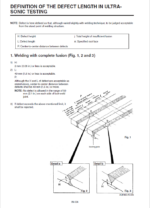 EH3500AC-3 (Euro Stage V MTU Engine) Ultra-sonic(UT) inspection check sheets