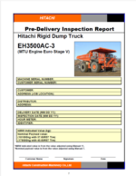 EH3500AC-3M4 Pre-Delivery Inspection Manual