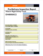 EH4000AC2 Pre-Delivery Inspection Manual