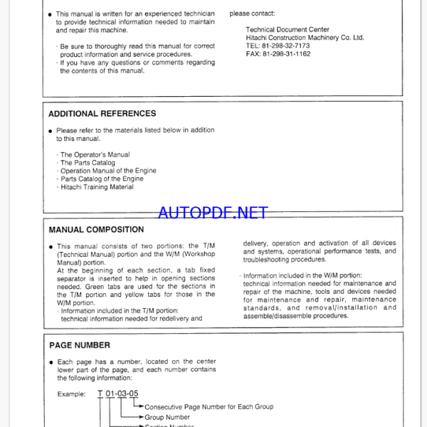 EX100-3 Technical manual