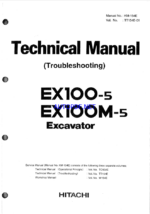 EX100-5,EX100M-5 Technical manual (Troubleshooting)