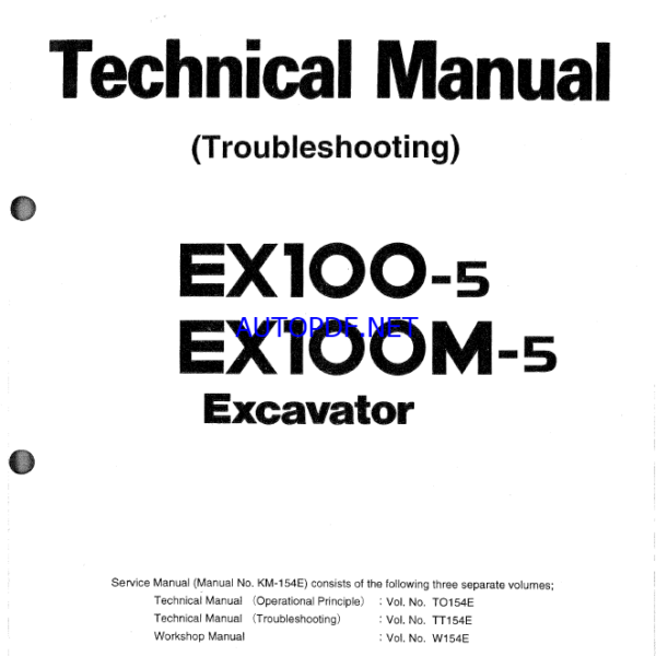 EX100-5,EX100M-5 Technical manual (Troubleshooting)