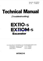 EX110-5,EX110M-5 Technical manual (Troubleshooting)