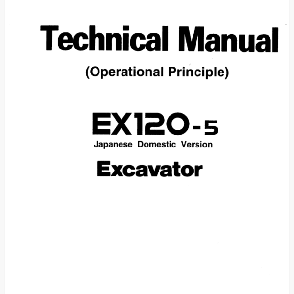 EX120-5 Technical manual (Operational Principle)