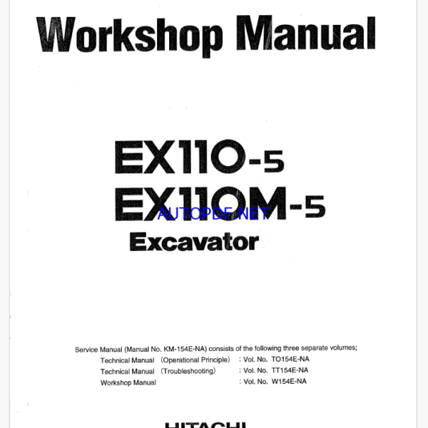EX110-5,EX110M-5 Workshop manual