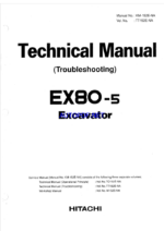 EX80-5 Technical manual (Troubleshooting)