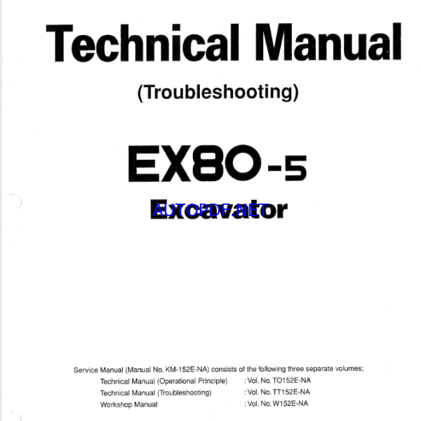 EX80-5 Technical manual (Troubleshooting)