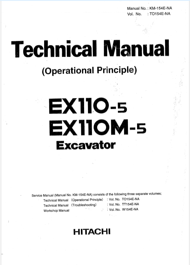 EX110-5,EX110M-5 Technical manual (Operational Principle)