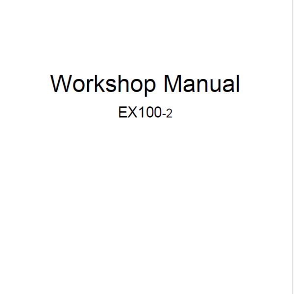 EX100-2 Service Manual